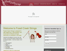 Tablet Screenshot of fossilcreekstrings.com